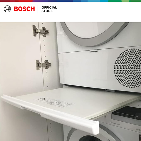 Bộ xếp chồng cho máy giặt và máy sấy quần áo có kệ kéo ra (Dùng cho các mã máy sấy WQB245B0SG/WQB245AEPL/WQB245ASPL/WQB246CPPL)