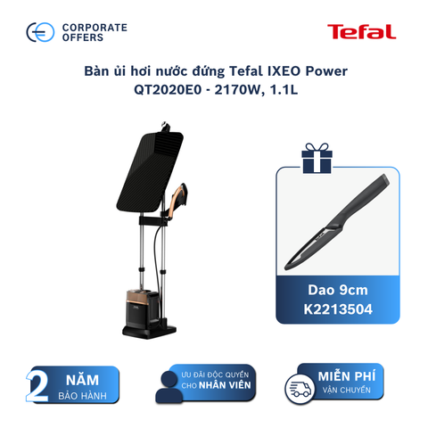 Bàn ủi hơi nước đứng Tefal IXEO Power QT2020EO - 2170W, 1.1L