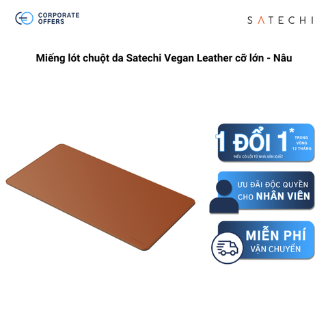 Miếng lót chuột da Satechi Vegan Leather cỡ lớn