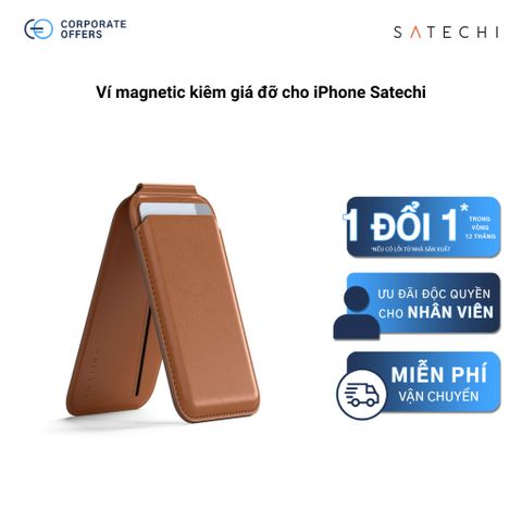 Ví magnetic kiêm giá đỡ cho iPhone Satechi