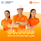 [E-VOUCHER] bTaskee - GIẢM 50.000Đ DỊCH VỤ VỆ SINH MÁY LẠNH