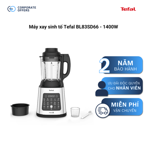 Máy xay sinh tố, làm sữa hạt Tefal BL83SD66 - 1400W (Tặng 1 Chảo chiên sâu lòng Tefal Natura 26cm - 2100111898)