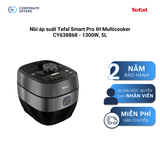 Nồi áp suất Tefal Smart Pro IH Multicooker CY638868 - 1300W, 5L (Tặng 1 Hộp nhựa vuông Tefal Masterseal 1.2L)