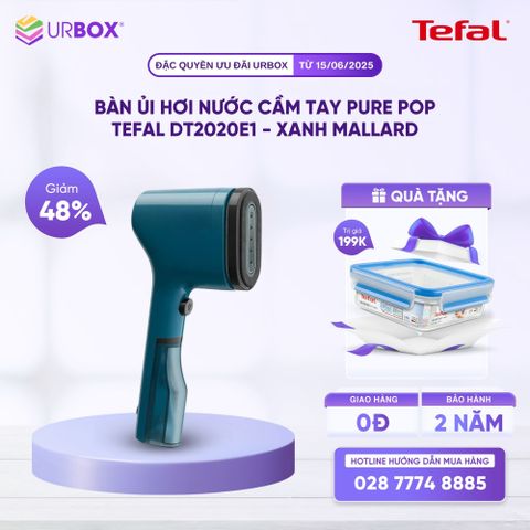 Bàn ủi hơi nước cầm tay Pure Pop Tefal DT2020E1 - Xanh Mallard - URBOX