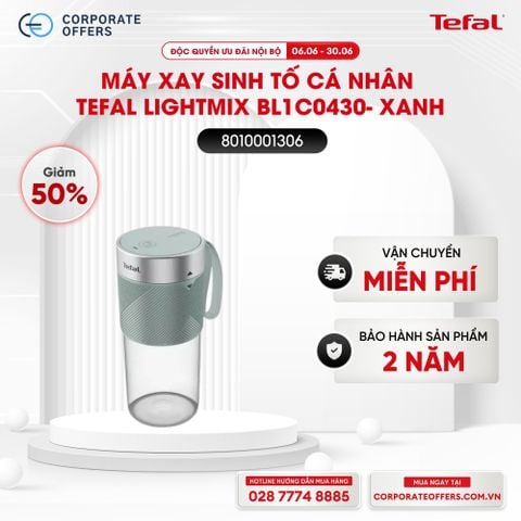 Máy xay sinh tố cá nhân Tefal LightMix - Xanh/Vàng