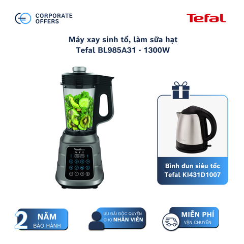 Máy xay sinh tố, làm sữa hạt Tefal BL985A31 - 1300W