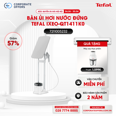 Bàn ủi hơi nước đứng Tefal IXEO-QT1411K0