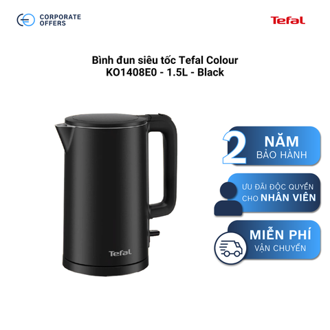 Bình đun siêu tốc Tefal Colour KO1408E0 - 1.5L - Black