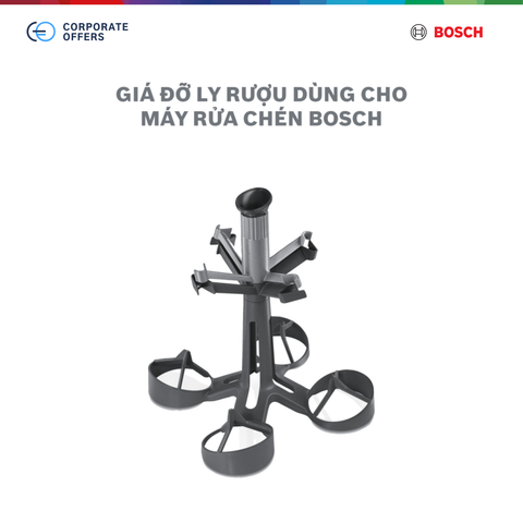 Giá đỡ ly rượu dùng cho máy rửa chén (4 ly)