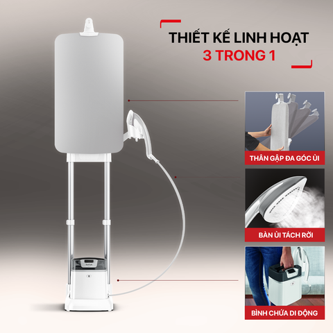 Bàn ủi hơi nước đứng Tefal IXEO-QT1411K0