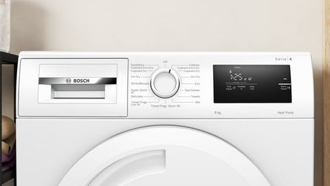 Máy sấy bơm nhiệt 8kg Bosch WTH83028SG - Series 4