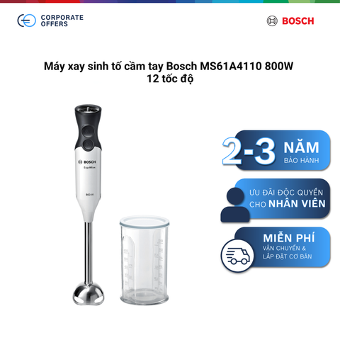 Máy xay sinh tố cầm tay Bosch MS61A4110 800W 12 tốc độ