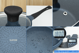 Nồi đúc vân đá xanh Supor DuraRock 18cm, dùng cho bếp từ