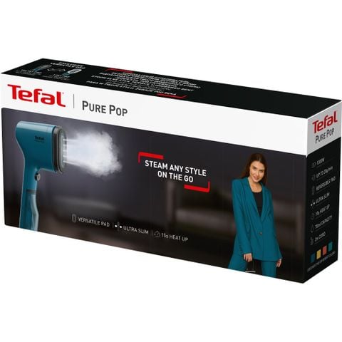 Bàn ủi hơi nước cầm tay Pure Pop Tefal DT2020E1 - Xanh Mallard (Tặng 1 Hộp nhựa vuông Tefal Masterseal 0.8L)