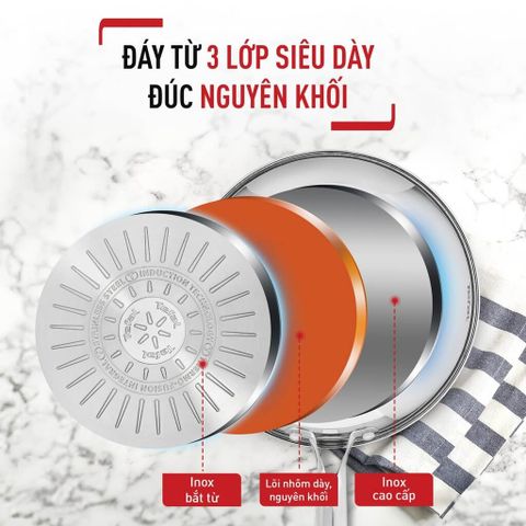 Chảo chiên Inox cao cấp Tefal Duetto Plus 26cm