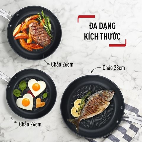 Chảo chiên Inox cao cấp Tefal Duetto Plus 24cm