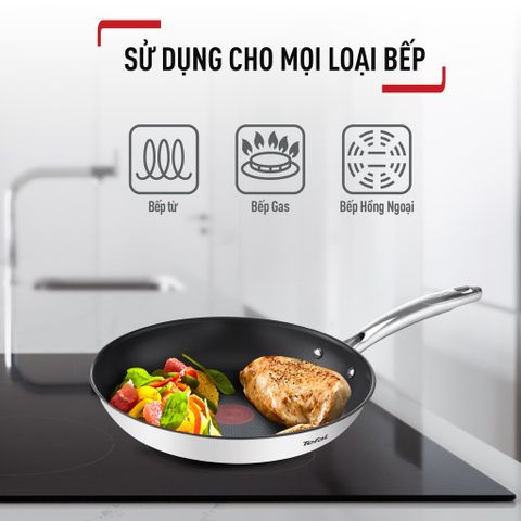 Chảo chiên Inox cao cấp Tefal Duetto Plus 26cm