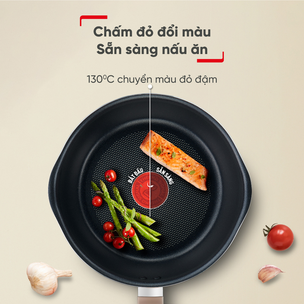 Chảo nồi Tefal có nắp đa năng 3 trong 1 (24cm) - Đen