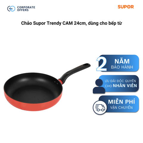 Chảo Supor Trendy CAM 24cm, dùng cho bếp từ