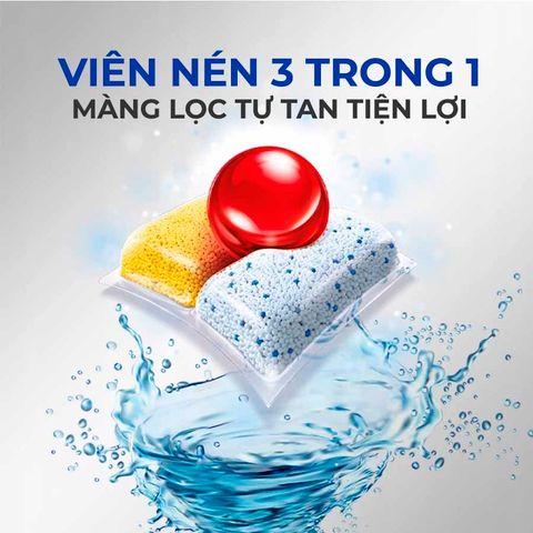 Combo 2 túi Viên Rửa Chén Bát Finish Powerball Quantum 21 viên