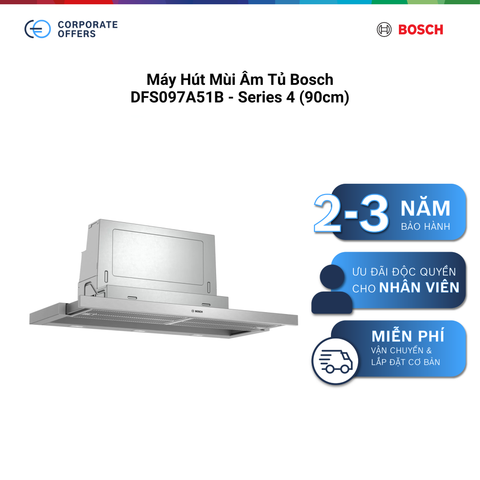 Máy Hút Mùi Âm Tủ Bosch DFS097A51B - Series 4 (90cm)