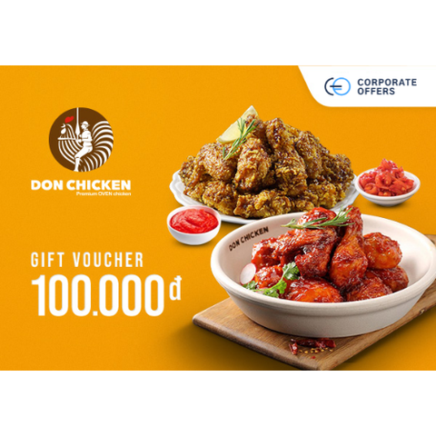 [E-VOUCHER] Don Chicken - Phiếu quà tặng Don Chicken 100k