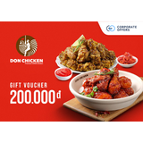 [E-VOUCHER] Don Chicken - Phiếu quà tặng Don Chicken 200k