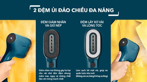 Bàn ủi hơi nước cầm tay Pure Pop Tefal DT2022E1 - Cam carrot (Tặng 1 Hộp nhựa vuông Tefal Masterseal 0.8L)