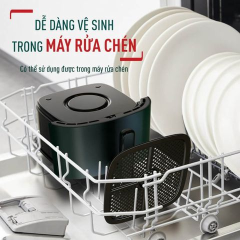 Nồi chiên không dầu điện tử Tefal Easy Max 5L EY245310 (Tặng 1 Chảo chiên Tefal Natura 20cm)