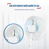 Quạt đứng TEFAL TB Silence Plus VH689990 - Trắng Cánh Xanh