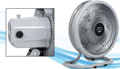 Quạt sàn TEFAL TB Silence Plus VH686790 - Xám Cánh Trắng