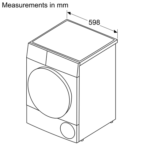 Máy sấy bơm nhiệt 9Kg Bosch WQG24200SG - Series 6
