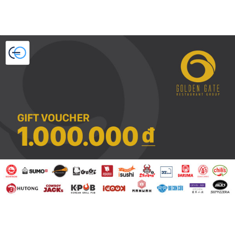 [E-VOUCHER] Golden Gate - Phiếu quà tặng Golden Gate 1000k