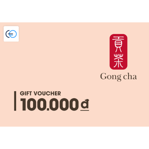 [E-VOUCHER] Gong Cha - Phiếu quà tặng Gong Cha 100K