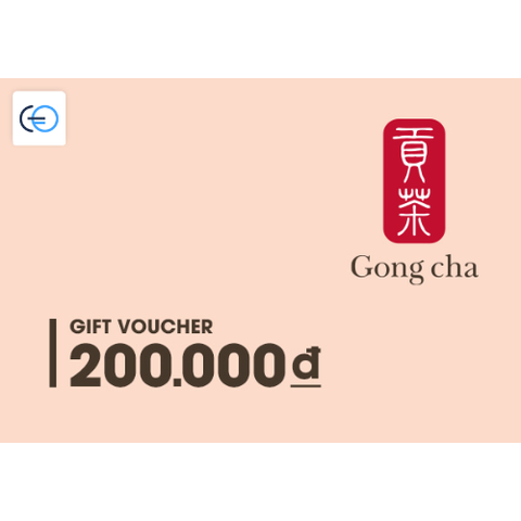 [E-VOUCHER] Gong Cha - Phiếu quà tặng Gong Cha 200K