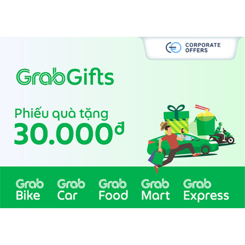 [E-VOUCHER] Grab Cash Voucher 30k