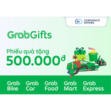 [E-VOUCHER] GRAB - Phiếu Quà Tặng GrabGifts 500K