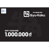 [E-VOUCHER] Gyu-Kaku - Phiếu quà tặng Gyu-Kaku 1000K