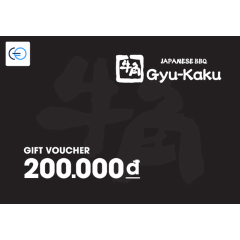 [E-VOUCHER] Gyu-Kaku - Phiếu quà tặng Gyu-Kaku 200K