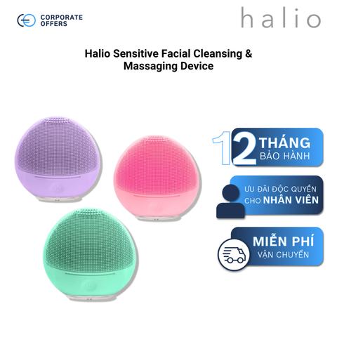 Máy rửa mặt Halio Sensitive Facial Cleansing & Massaging Device
