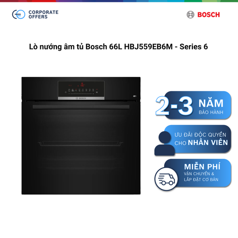 Lò nướng âm tủ Bosch 66L HBJ559EB6M - Series 6