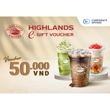 [E-VOUCHER] Highlands Coffee - E-voucher Highlands Coffee 50K