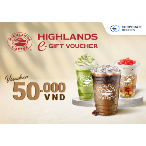 [E-VOUCHER] Highlands Coffee - E-voucher Highlands Coffee 50K