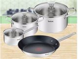 Bộ nồi chảo Inox cao cấp Tefal Cook Eat B922S784 (16, 20, 24, 28cm)