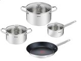 Bộ nồi chảo Inox cao cấp Tefal Cook Eat B922S784 (16, 20, 24, 28cm)