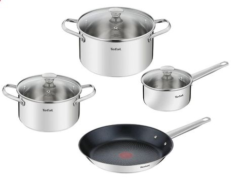 Bộ nồi chảo Inox cao cấp Tefal Cook Eat B922S784 (16, 20, 24, 28cm)