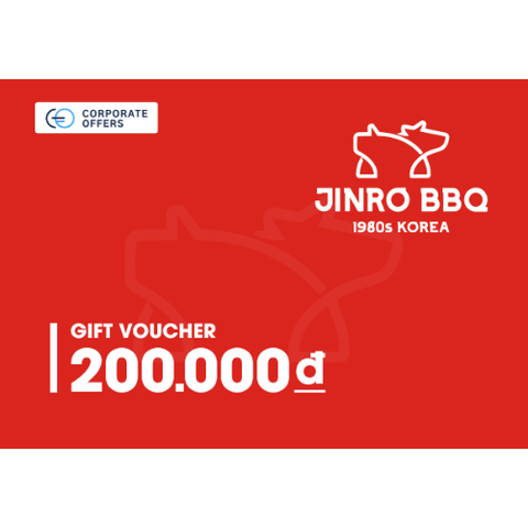 [E-VOUCHER] Jinro BBQ - Phiếu quà tặng Jinro BBQ 200k
