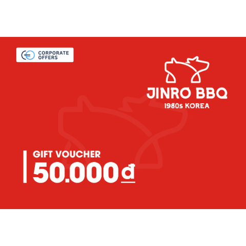 [E-VOUCHER] Jinro BBQ - Phiếu quà tặng Jinro BBQ 50k