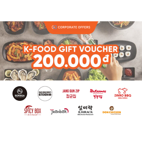 [E-VOUCHER] K-Food Gift Voucher - Phiếu quà tặng K-Food 200k