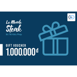 [E-VOUCHER] Le Monde Steak - Phiếu quà tặng Le Monde Steak 1000k